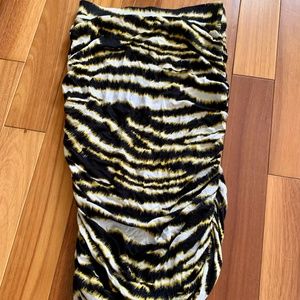 Express Knee-Length Animal Print Skirt, Size XS